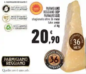 Conad Parmareggio Parmigiano Reggiano DOP stagionato oltre 36 mesi take away offerta