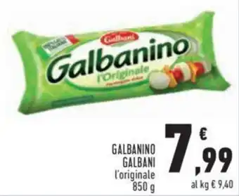 Conad Galbani Galbanino l'originale 850 g offerta