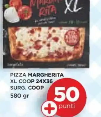 Coop Coop Pizza Margherita XL Surg. 24 x 36 580 gr offerta