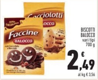 Conad Balocco Biscotti vari tipi 700 g offerta