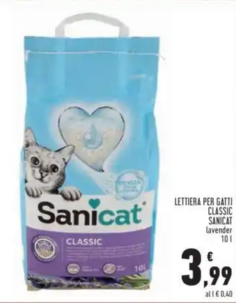 Conad Sanicat Lettiera per Gatti Classic lavender 10 l offerta