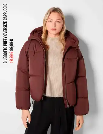 Giubbotto puffy oversize cappuccio