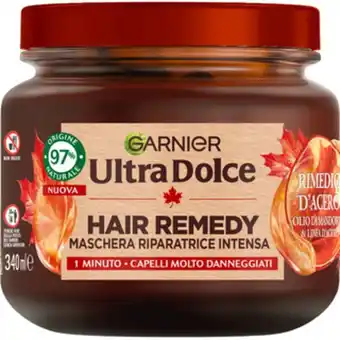 Ultra dolce hair remedy maschera riparatrice capelli molto danneggiati 340 ml rimedio d'acero