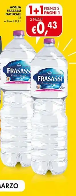 Supermercato Coal Acqua frasassi naturale 2l offerta