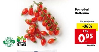 Lidl Pomodori Datterino 250 g Confezione offerta