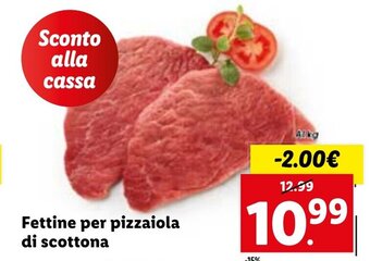 Lidl Fettine Per Pizzaiola Di Scottona offerta