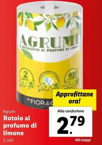 Lidl Agrumì Rotolo Al Profumo di Limone 2 Veli offerta