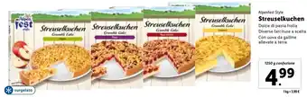 Lidl Alpenfest Style Streuselkuchen Dolce di Pasta Frolla Diverse Farciture a Scelta Con Uova da Galline Allevate a Terra 1250 g c offerta