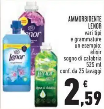 Conad Lenor Ammorbidente vari tipi e grammature offerta