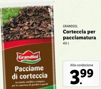 Lidl Grandiol Corteccia Per Pacciamatura 40 l offerta