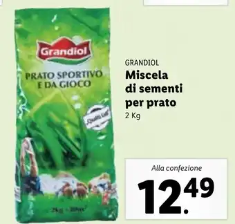 Lidl Grandiol Miscela di Sementi Per Prato 2 kg offerta