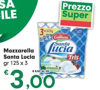 DeSpar Express Galbani Santa Lucia Mozzarella gr 125 x 3 offerta