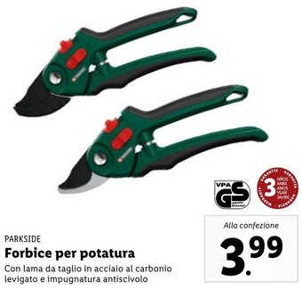 Lidl Parkside Forbice Per Potatura offerta