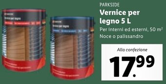 Lidl Parkside Vernice Per Legno 5 L offerta