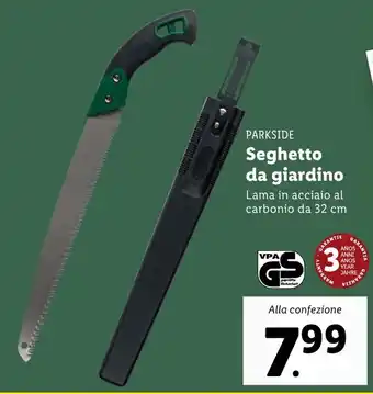 Lidl Parkside Seghetto da Giardino offerta