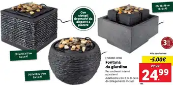 Lidl Livarno Home Fontana da Giardino offerta