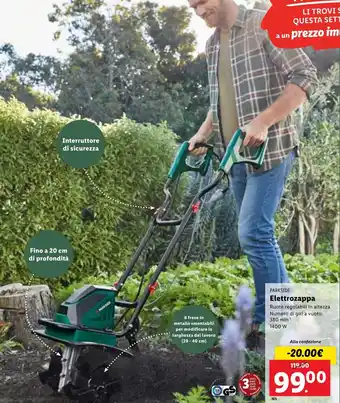 Lidl Parkside Elettrozappa offerta
