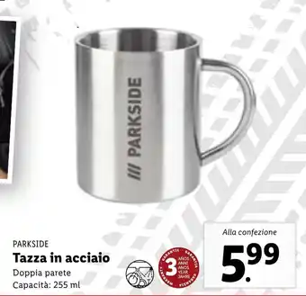 Lidl Parkside Tazza in acciaio 255 ml offerta