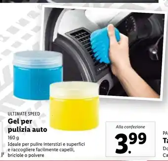 Lidl Ultimate Speed Gel per pulizia auto 160 g offerta
