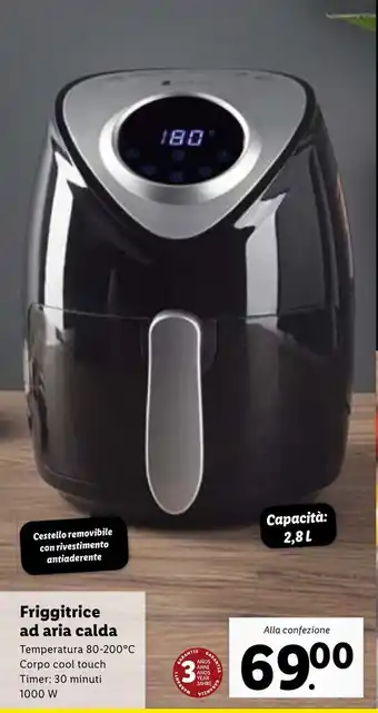 Lidl Friggitrice ad aria calda 80-200 1000° C 1000 W offerta