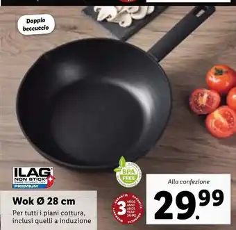 Lidl Wok ø 28 cm offerta