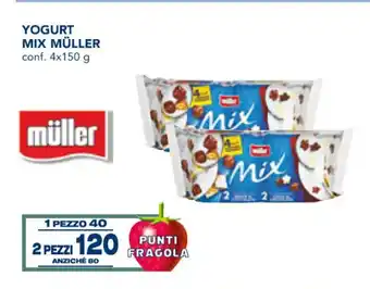 Esselunga Yogurt Mix Müller conf. 4x150 g 2 pezzi offerta