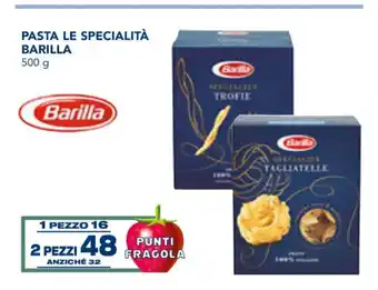 Esselunga Barilla Pasta Le Specialità 500 g 2 pezzi offerta