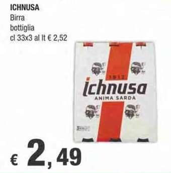 Ichnusa Birra bottiglia cl 33x3