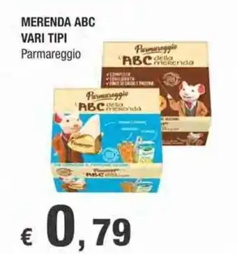 Crai Parmareggio Merenda ABC vari tipi offerta