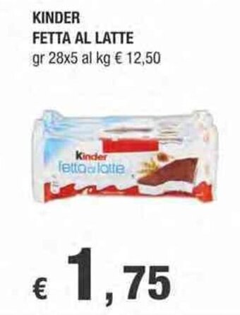 Kinder Fetta Al Latte gr 28x5