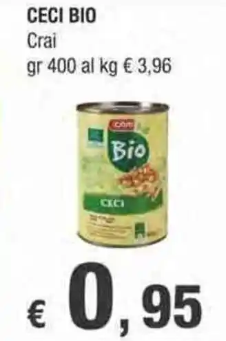 Crai Crai Ceci Bio gr 400 offerta