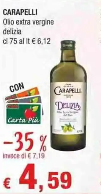 Crai Carapelli Olio extra vergine delizia cl 75 offerta