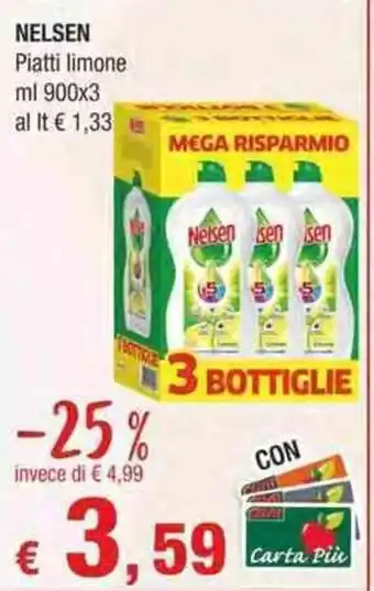 Crai Nelsen Piatti limone ml 900x3 offerta