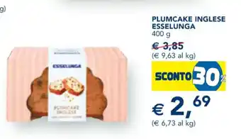 Esselunga Plumcake Inglese Esselunga 400 g offerta