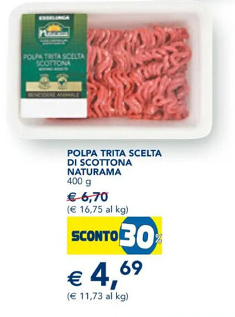 Esselunga Polpa Trita Scelta Di Scottona Naturama 400 g offerta
