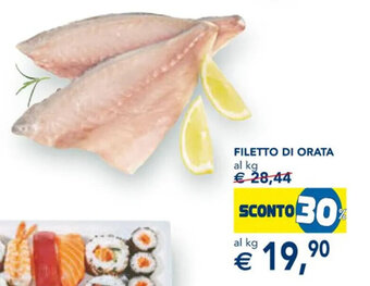 Esselunga Filetto Di Orata al kg offerta