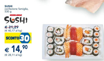 Esselunga Sushi confezione famiglia, 530 g offerta