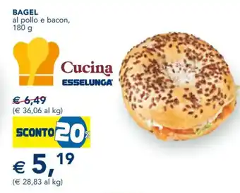 Esselunga Bagel al pollo e bacon, 180 g offerta