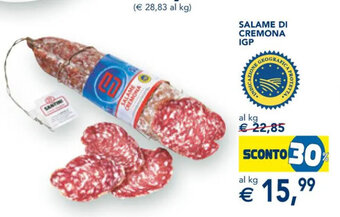 Esselunga Salame Di Cremona IGP offerta