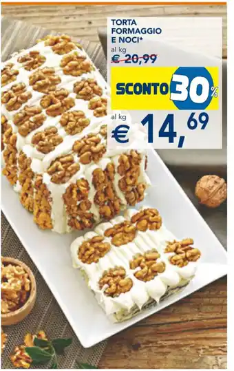 Esselunga Torta Formaggio E Noci al kg offerta
