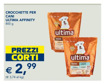 Esselunga Crocchette Per Cani Ultima Affinity 800 g offerta