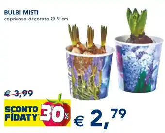 Bulbi Misti coprivaso decorato ø 9 cm