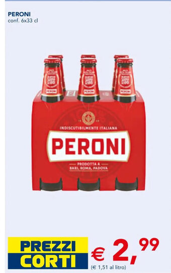 Esselunga Peroni conf. 6x33 cl offerta