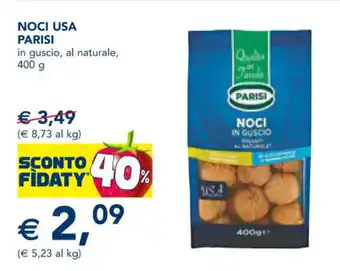 Esselunga Noci USA Parisi in guscio al naturale, 400 g offerta