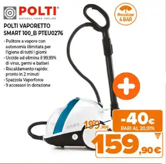 Expert Polti Vaporetto Smart 100_B PTEU0276 offerta
