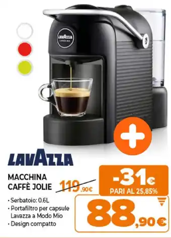 Expert Lavazza Macchina Caffè Jolie offerta