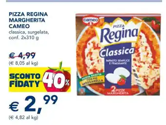 Esselunga Cameo Pizza Regina Margherita classica, surgelata, conf. 2x310 g offerta