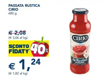 Esselunga Cirio Passata Rustica 680 g offerta