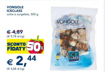 Esselunga Vongole Iceclass cotte e surgelate, 500 g offerta