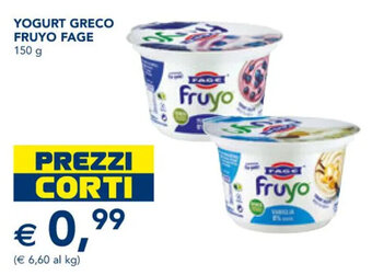 Esselunga Fage Fruyo Yogurt Greco 150 g offerta
